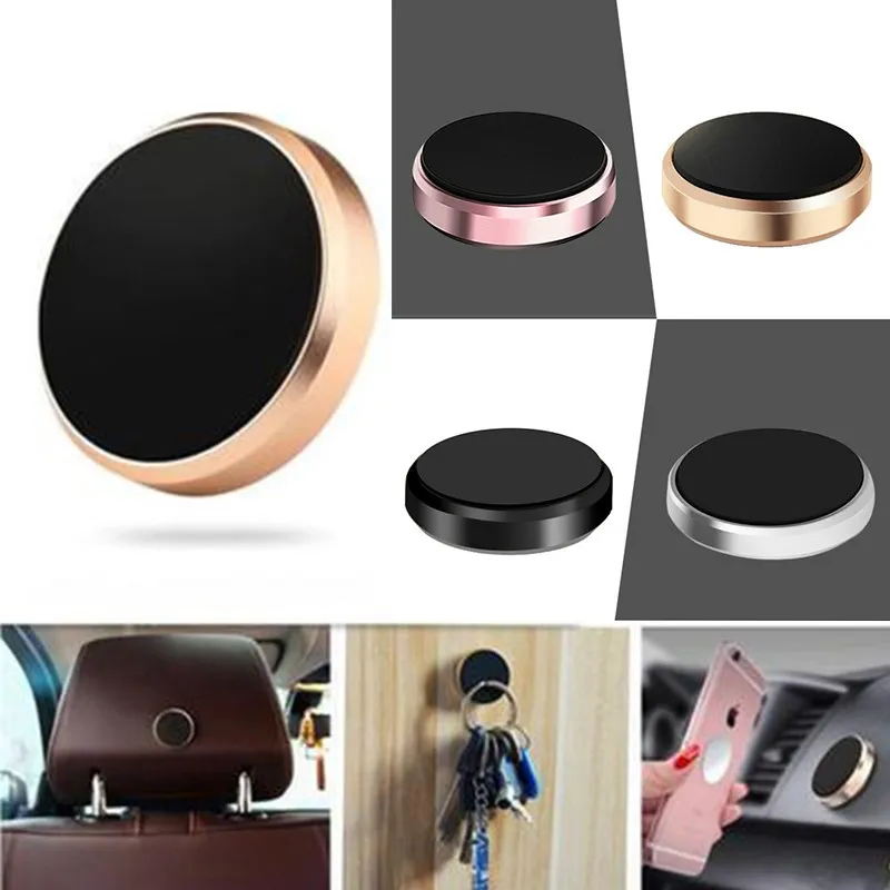 ultra-thin metal finger Ring Universal In Car Magnetic Dashboard Phone Mount Holder Stand For Samsung For Iphone 8 Strong Magnet