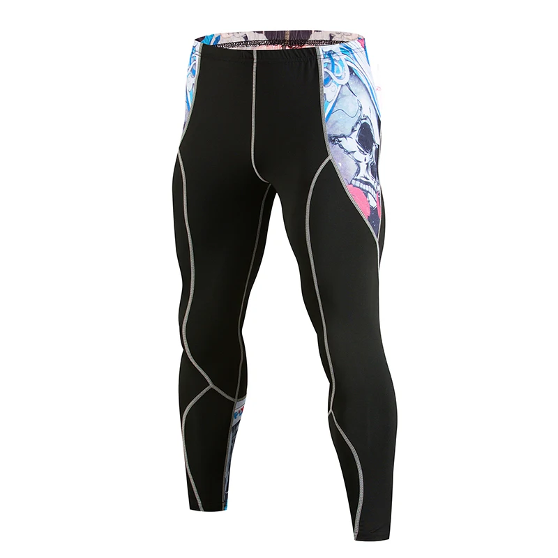 Новые мужские беговые колготки, быстросохнущие, дышащие фитнес, штаны для бодибилдинга, спортивные брюки большого размера - Цвет: 7