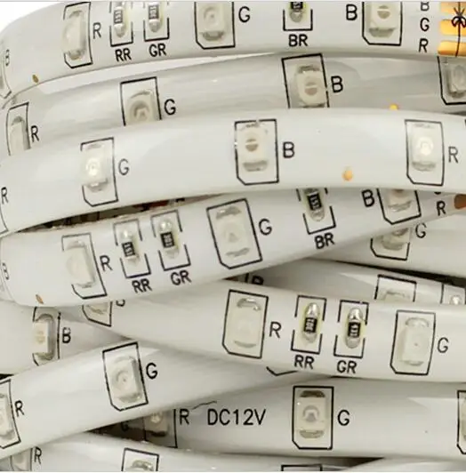 3528 SMD Светодиодные ленты Водонепроницаемый IP65 гибкая светодиодная лента 60 Светодиодный s/m 5 м одинарный Цвет дневные ходовые огни 12 V белый, теплый белый, голубой, зеленый, красный, черный, желтый, розовый, желтый