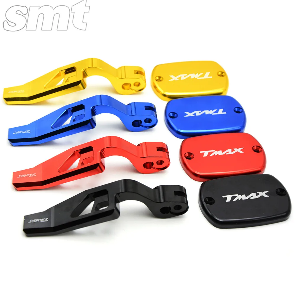 2016 NEW Motorcycle Front Brake Clutch Fluid Reservo Cap&Hand parking brake lever for Yamaha T-MAX TMAX 500 2008 2009 2010 2011 pair motorcycle front brake rotors disc stainless steel braking disks l r for yamaha xp t max tmax 500 abs 2008 2011 2010 2009