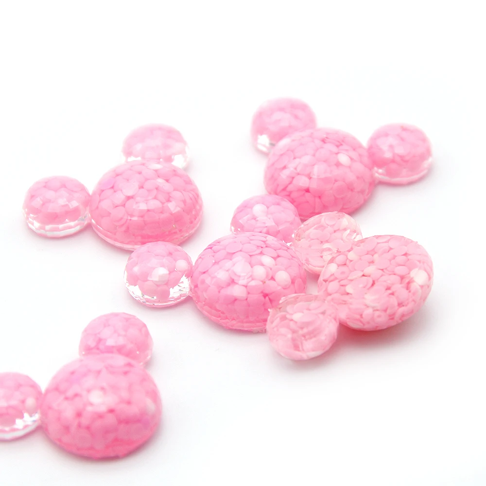 

New 33x25mm Candy Color Plastic Planer 3D Resin DIY Jewelry Accessories Scrapbooking Craft Handmade Decorative,10Yc6734