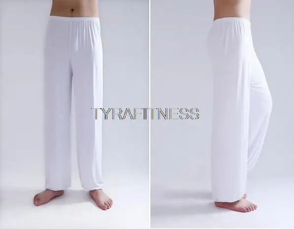 

Yoga Pants Fitness Clothing Gym Exercise Wushu Tai Chi Kungfu For Women & Men Sports Pants White Blue Clothes