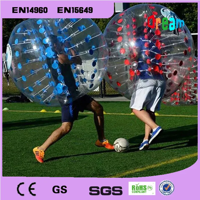 Free Shipping 0.8mm PVC 1.7m Air Bumper Ball Body Zorb Ball Bubble