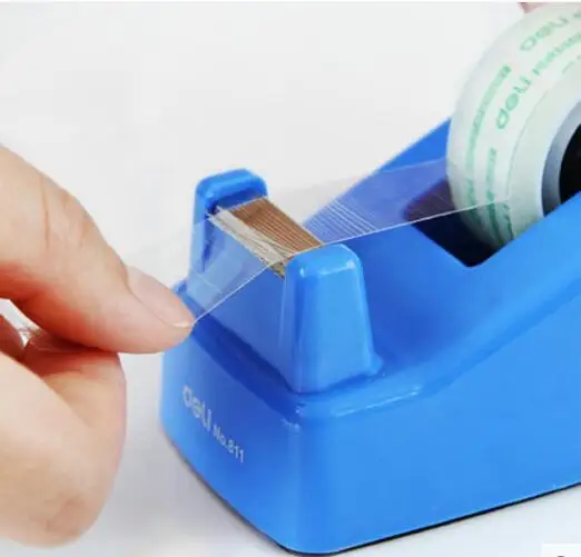 

Deli tape dispenser school office supplies 18mm tape wide adhesive tape cutter tape dispenser articulos de oficina y papeleria
