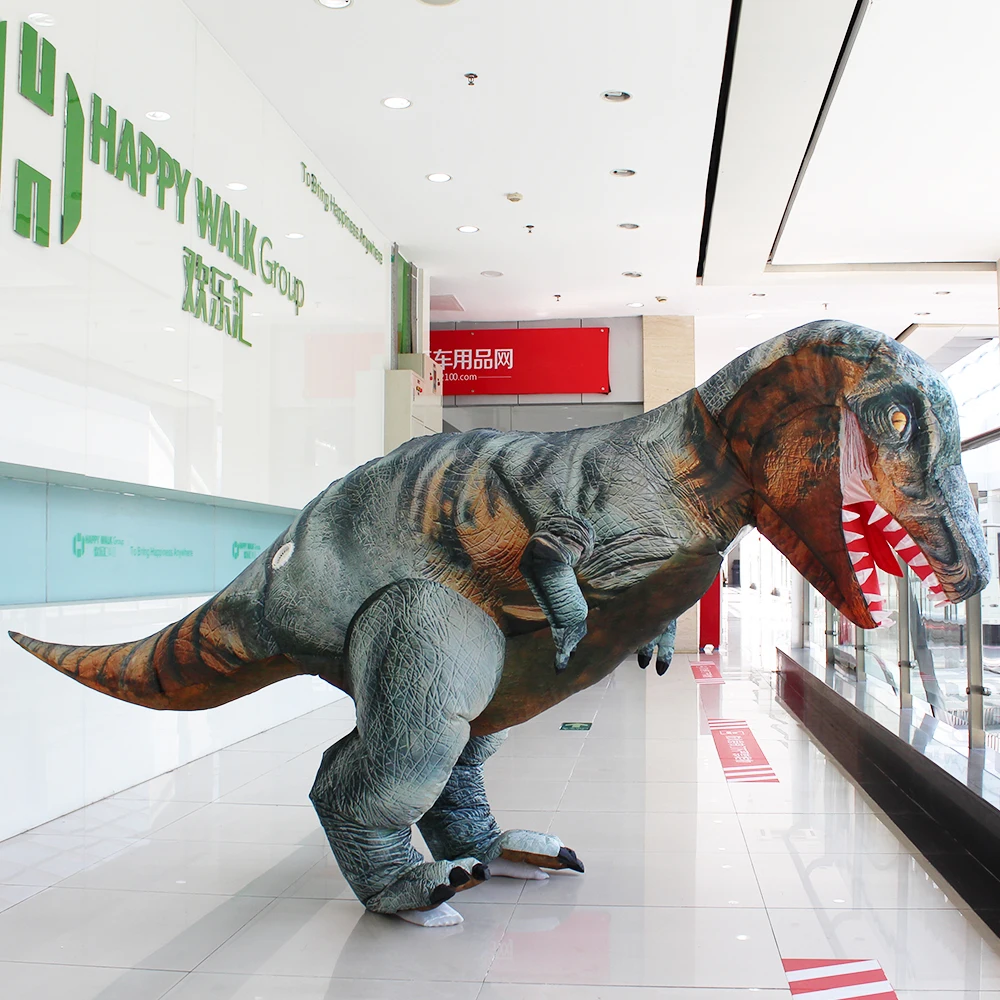 Новинка надувной костюм динозавра T Rex Парк Юрского периода динозавр косплей для