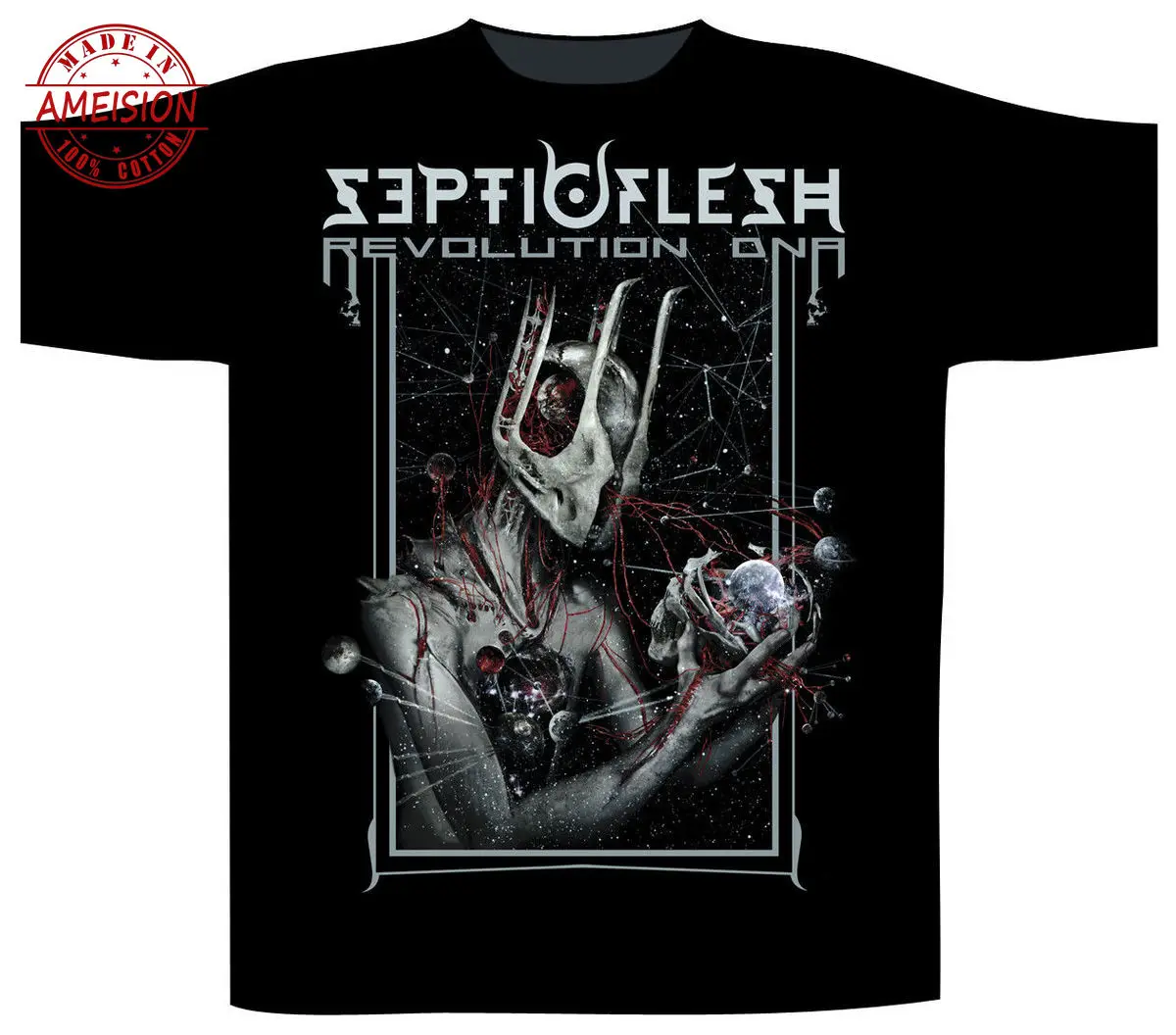 

Septic Flesh R DNA & OFFICIAL! Unisex Top Arrival t shirt men summer 2019 streetwear white custom T-Shirts graphic print tees
