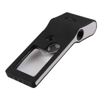 

6 in 1 LED Pocket Magnifier 3X 10X magnifier 55X Microscope and UV Light
