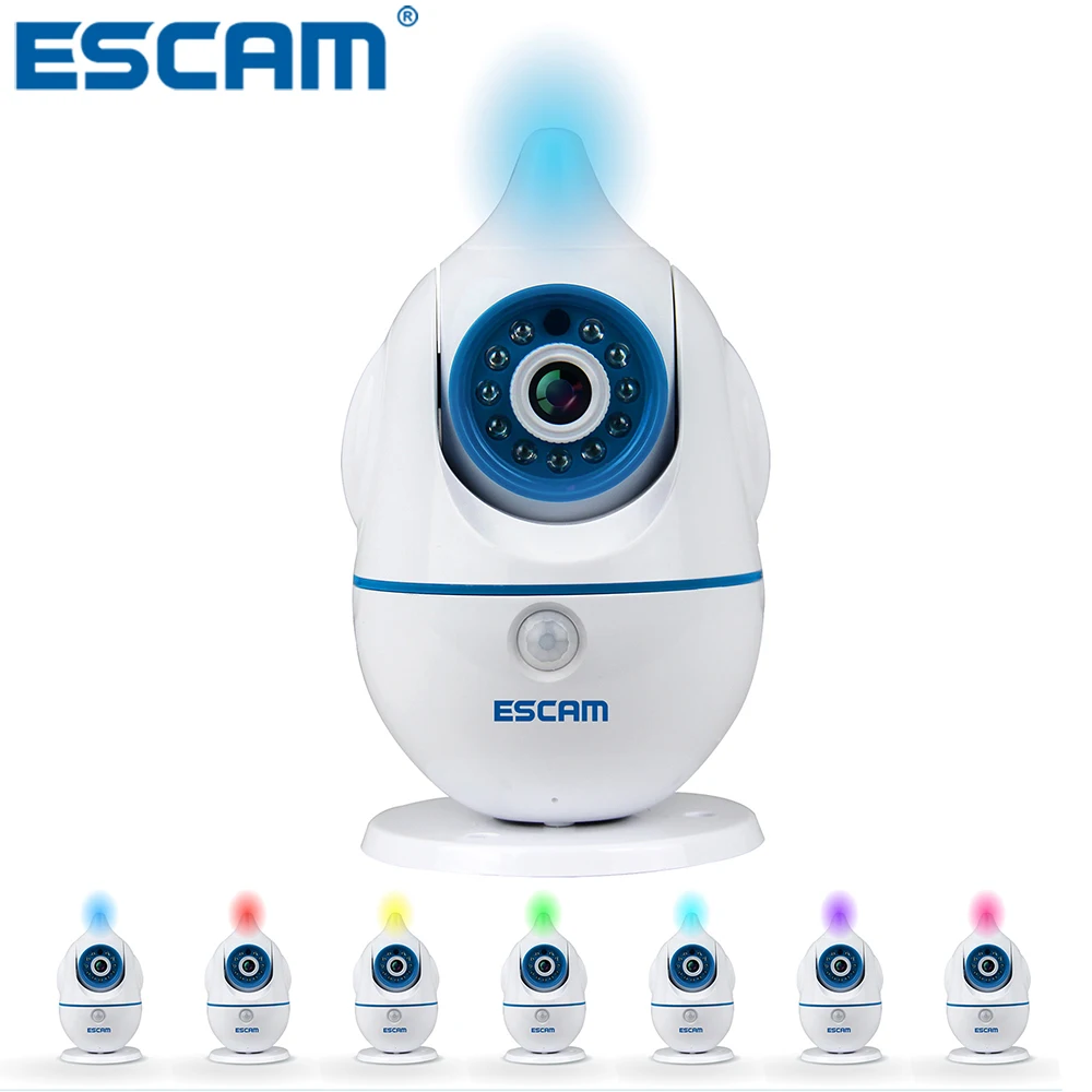 ESCAM QF521 1.0MP HD 720P WIFI IP Camera Baby care monitor temperature