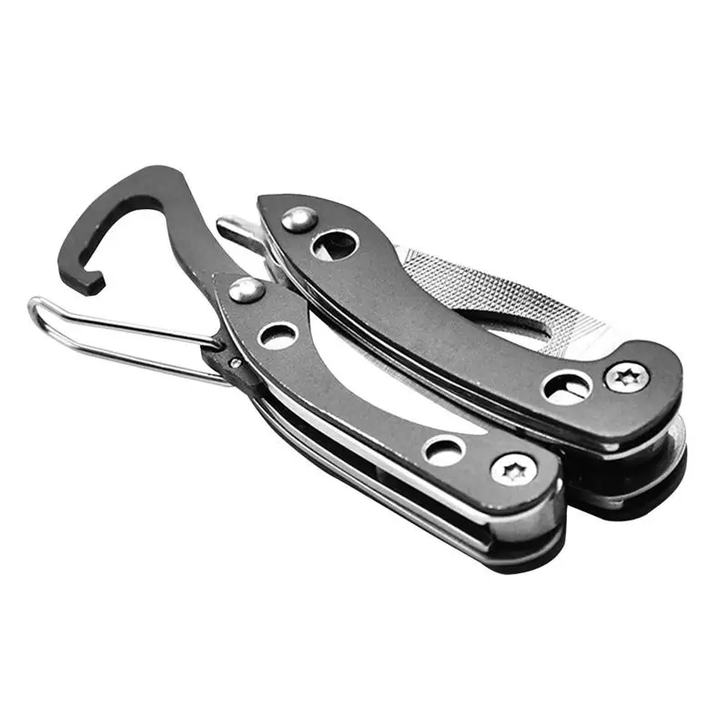

Outdoor Multitool Pliers Foldable Screwdriver Knife Set Fishing Survival Portable Pocket Home Hand Tools (Dark Grey+Silver)