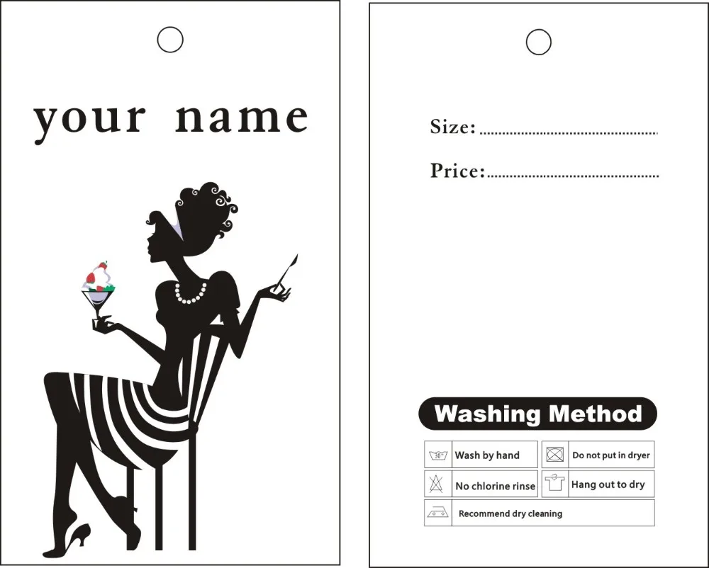 garment hang tags custom