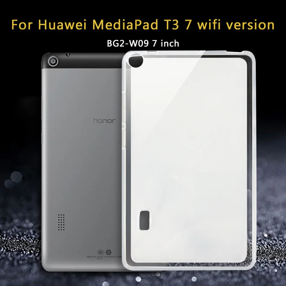 Силиконовый чехол для huawei MediaPad медиа T3 10 8 7 T1 T2 Pro X2 Honor планшет 2/5 Waterplay tab для игровой площадки 8,0 9,6 10,1 HDN-W09 - Цвет: T3-7.0 wifi