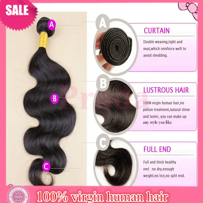 Mega Hair Remy Hair Malaysians Virginy Hair With Closure