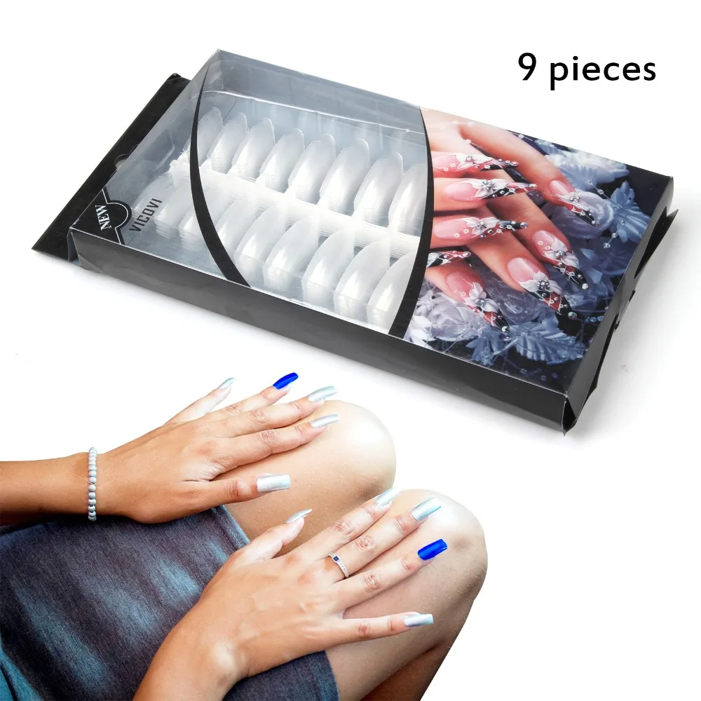 

New 240pcs Clear Dual System Form Nail tips Nail Model False Nail + Jewelry Box