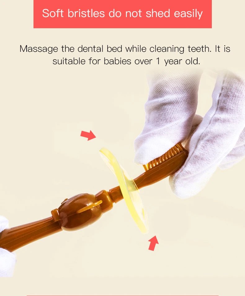 Детская нано Серебряная Силиконовая зубная расческа Прорезыватель зубов детская обучающая зубная щетка уход за зубами детская зубная щетка