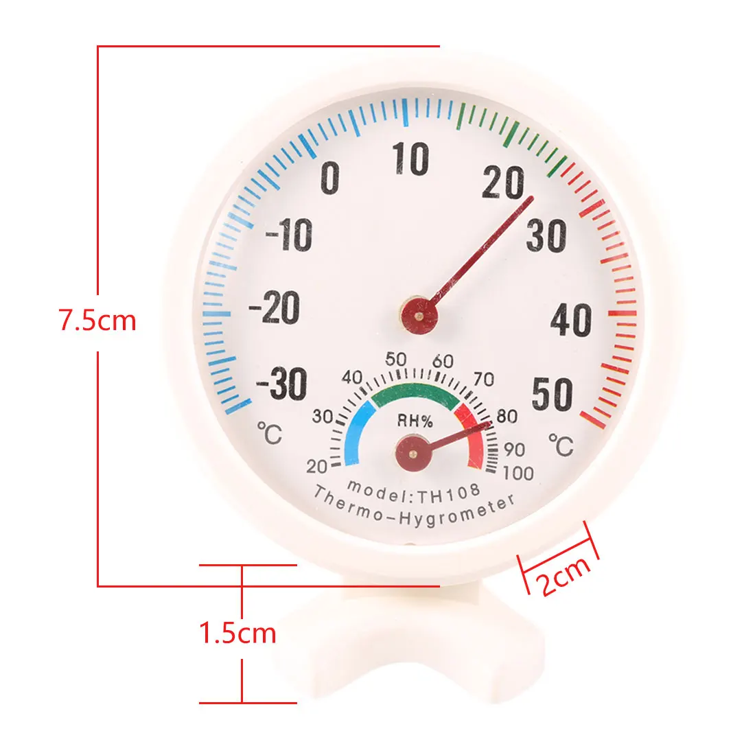 Мини круглые часы-образный измерительный Крытый Открытый настенный термометр температуры и влажности Измеритель термометр гигрометр
