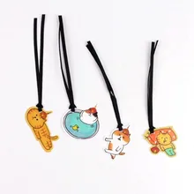 Милый Кот закладки с котенком книги маркер страницы канцелярские товары школьные канцелярские принадлежности скрепки