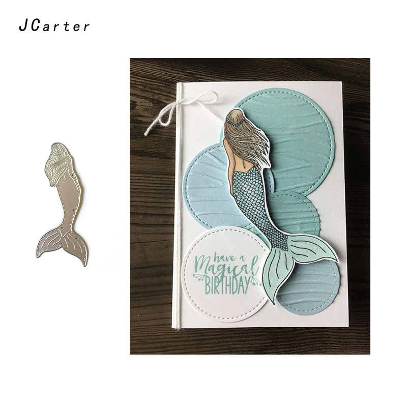 

JC 2019 New Arrival Carp Fish Shape Metal Cutting Dies for Scrapbooking DIY Embossing Folder Cards Handmade Album Stencil Crafts