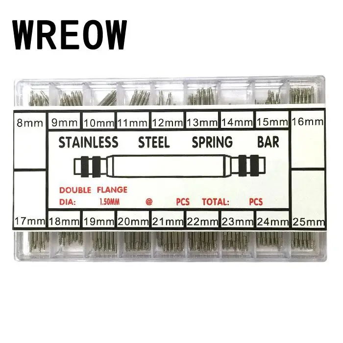 Ремонт часов 8-25 мм 360 шт. Нержавеющая сталь ремешок Группа Весна бары ремень ссылка бар Шпильки Часовщик инструменты Наборы комплект