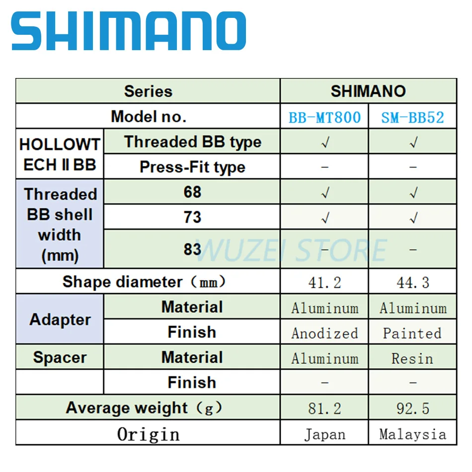 Shimano Deore Sm 52 Hollowtech Ii Mountain Bike Bottom Bracket 68 73mm Deore Xt Slx Mt800 Bottom Brackets Bottom Brackets Aliexpress