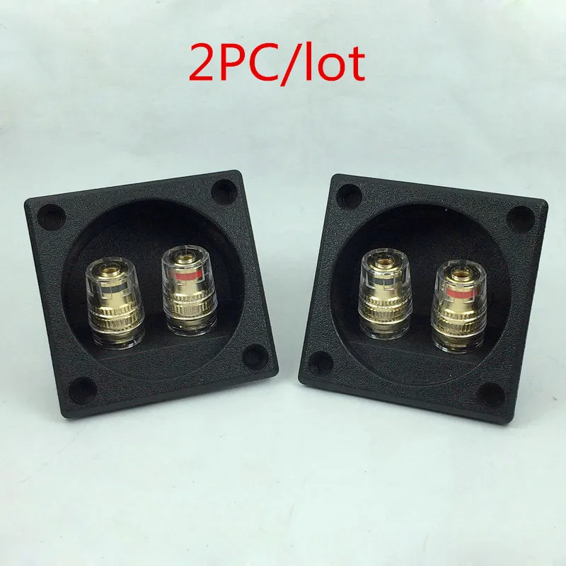 

Finlemho SP50 Square Speaker Terminal Plate Double Binding Post Input Plate For Home Theater Audio DIY HiFi Bookshelf Speaker