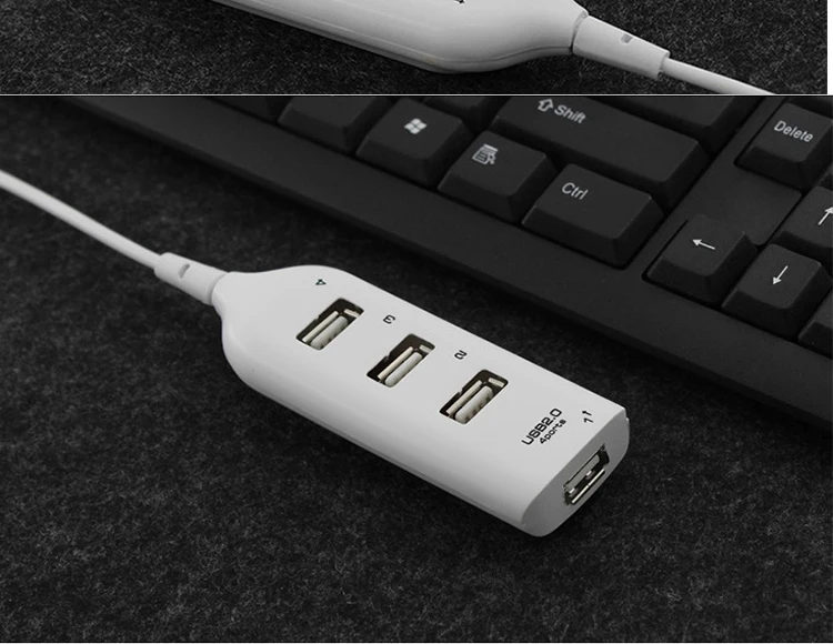 Мини USB 2,0 Hi-Скорость 4 Порты и разъёмы usb-хаб разветвитель адаптер для портативных ПК компьютер для Портативный жестких дисков