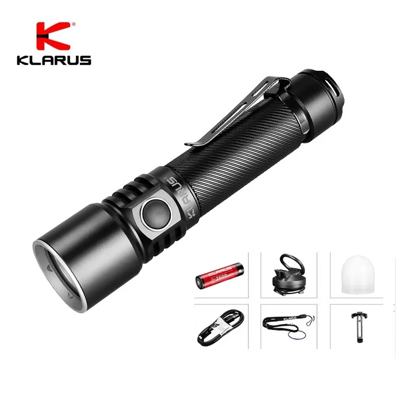 Оригинал Klarus ST15R светодиодный фонарик CREE XP L HD V6 1200 люмен перезаряжаемый с