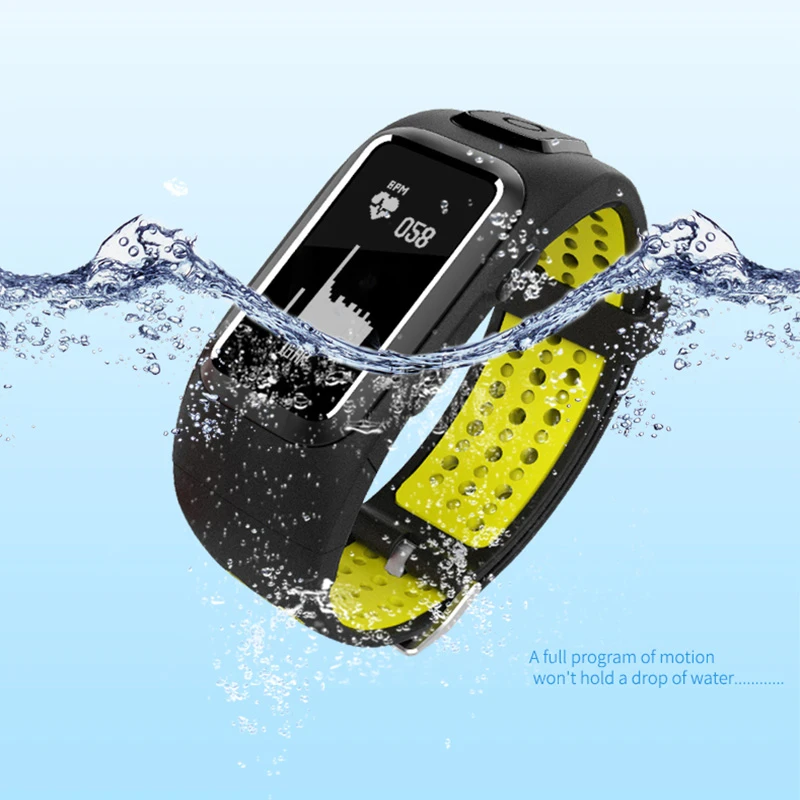 

SZMUGUA GPS Bluetooth Sports Smart Watch Heart Rate Sleep Monitor Smart Wristband IP68 Waterproof Call SMS Display Band Bracelet