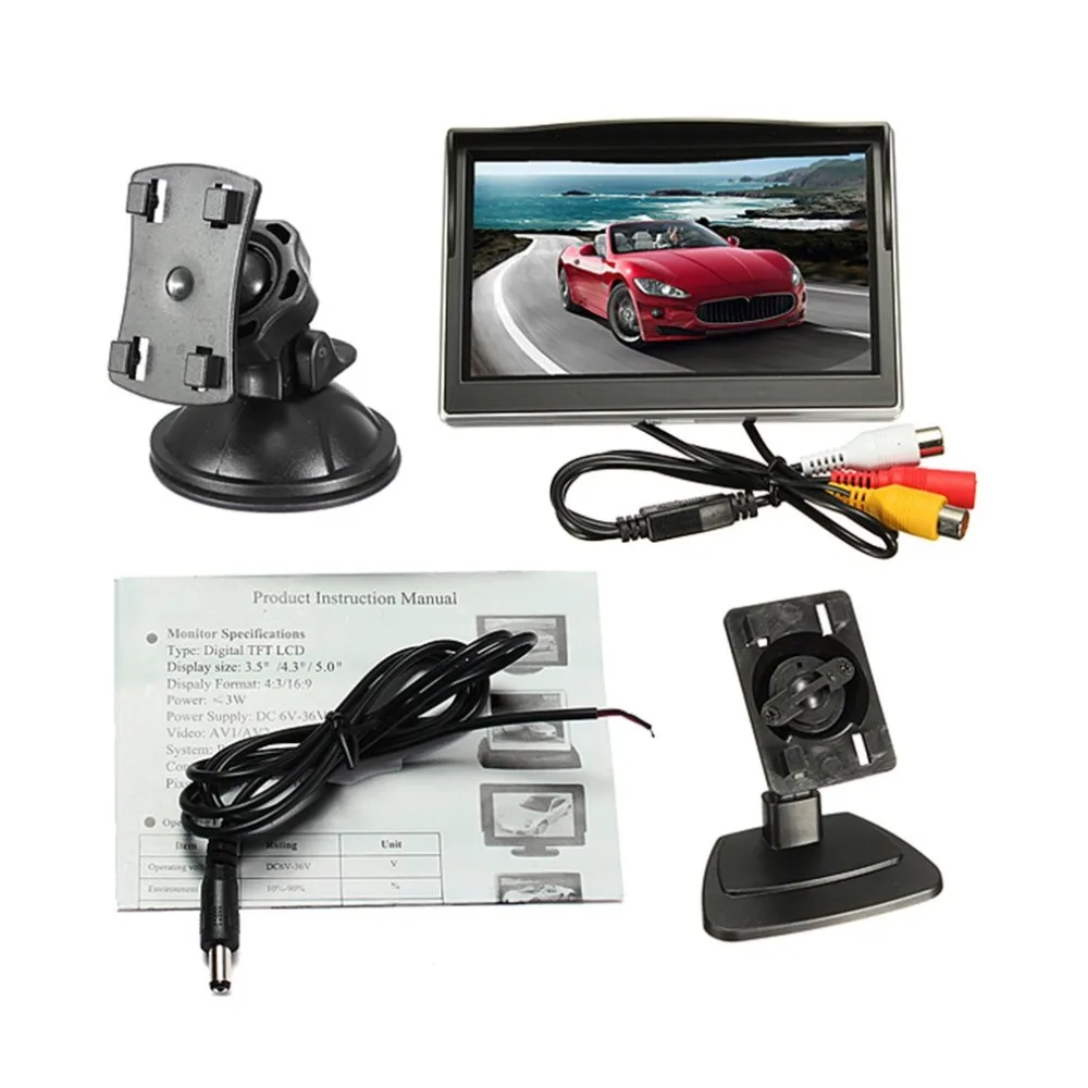 

5.0 Inch Digital TFT LCD Screen Display HD Car Rear View Monitor Universal Night Vision Set with Mounting Bracket