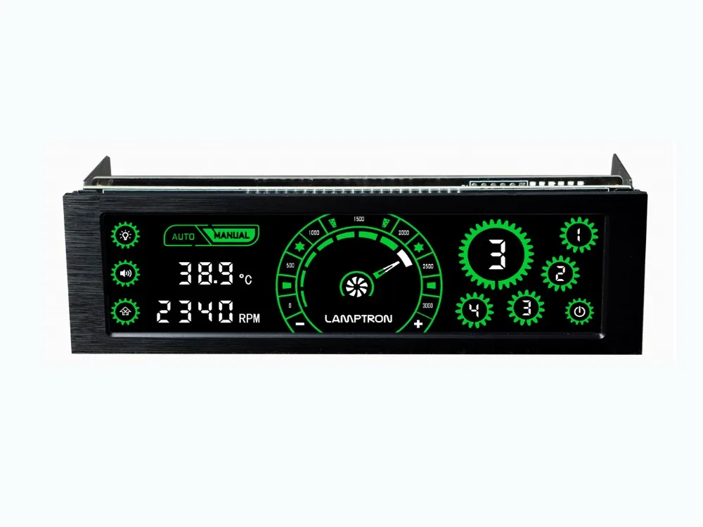 Lamptron CM430 Driver Place Fan Speed Controller LCD Screen 4 Channels Water cooling fan speed regulator Lamptron CM430 Driver Place Fan Speed Controller LCD Screen 4 Channels Water cooling fan speed regulator