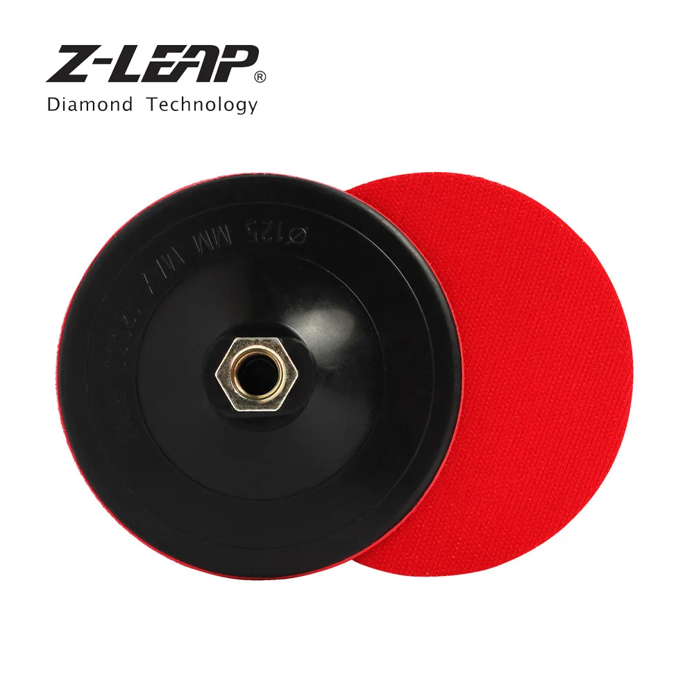 

Z-LEAP 2pcs 4/5 inch Polishing Pad Backing Plate Plastic Material Buffing Holder Stone Wood Metal Backer Disc M14 Thread