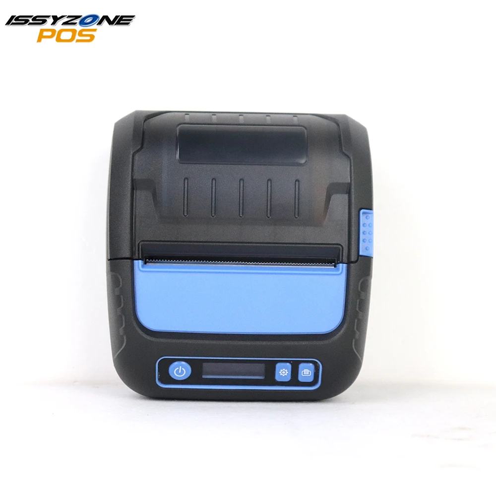 IssyzonePOS 80 مللي متر بطاقة لاصقة طابعة إيصالات حرارية USB بلوتوث المحمولة طابعة 1D 2D ماكينة طباعة الباركود لتجارة التجزئة