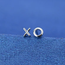 XIYANIKE 925 пробы серебряные ювелирные изделия XO серьги-гвоздики для женщин и мужчин индивидуальные простые серьги Модные ювелирные изделия VES6652