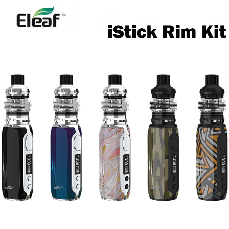 Eleaf iStick Rim с комплектом MELO 5 80 Вт боксмод вейп быстрой зарядкой QC 3 0 баком 4 мл