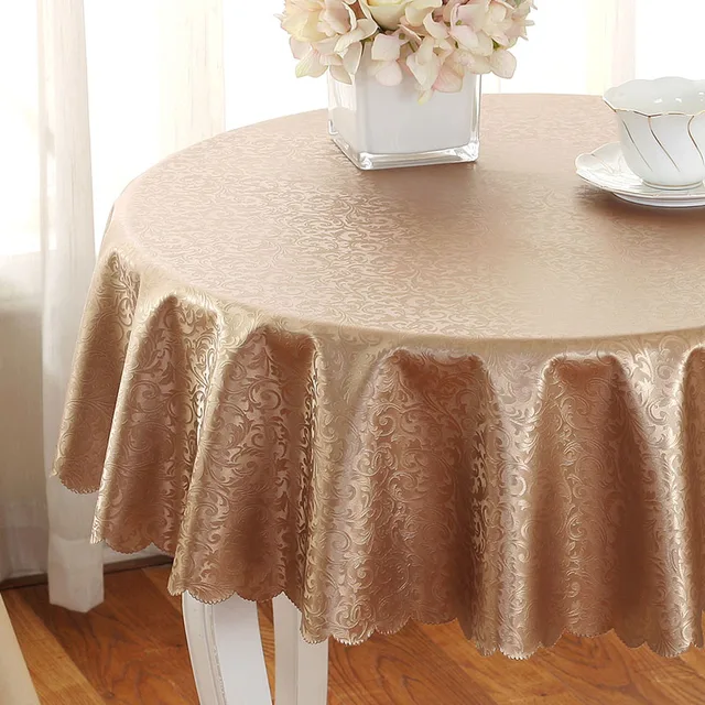 120cm 4ft Round Tablecloth Pattern Printing Pu Leather Table Cloth Home