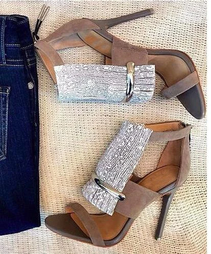 summer Rome style high heel sandal 2017 sexy open toe gladiator sandal crystal embellished thin heels sandal suede sandal