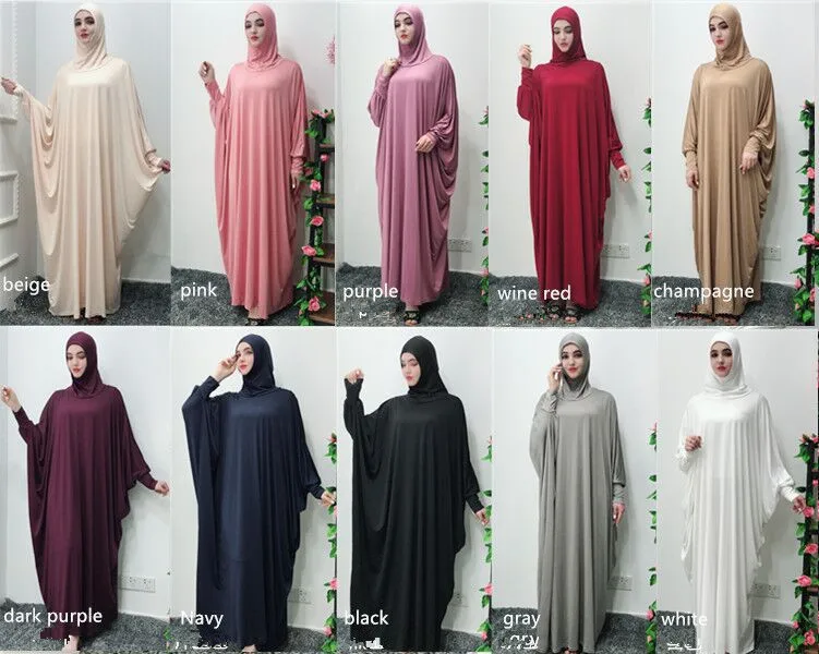 Эластичное мусульманское платье для всех Рамадан халат Абая Дубай, Турция Ислам Хиджаб/Кафтан Абая для женщин Tesettur Elbise