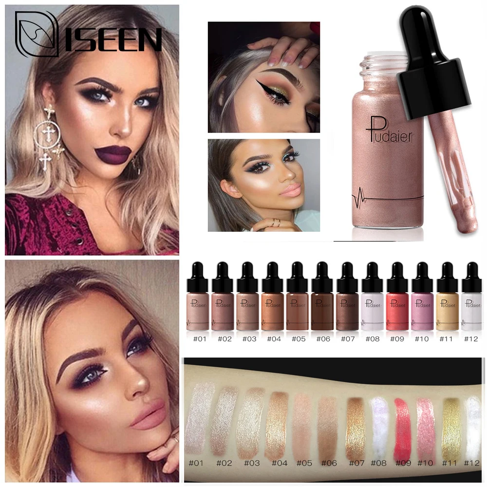 

Face Highlighter Long-Lasting Highlighter Illuminator Makeup Shimmer Glow Facial Shiny Bronzer Face Cosmetic Maquillage