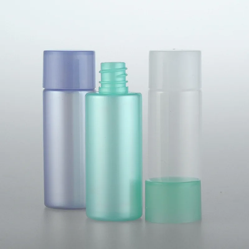 

5pcs/set 18ml Pearlescent bottle Purple green white Small sample Sub-bottle High-end cosmetic packaging wholesale BQ173