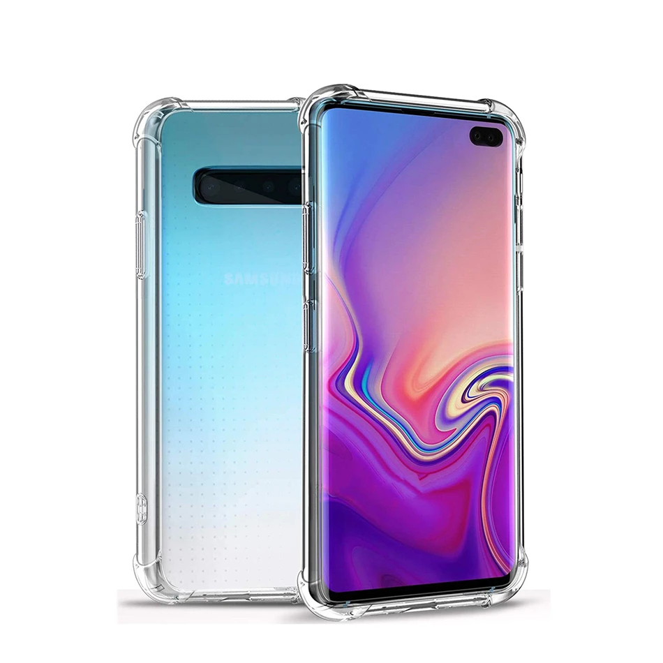 Воздушная подушка чистый мягкий чехол для Samsung Galaxy S20 Ultra S10e S10 5G Note 10 Plus A30 A40 A50 A70