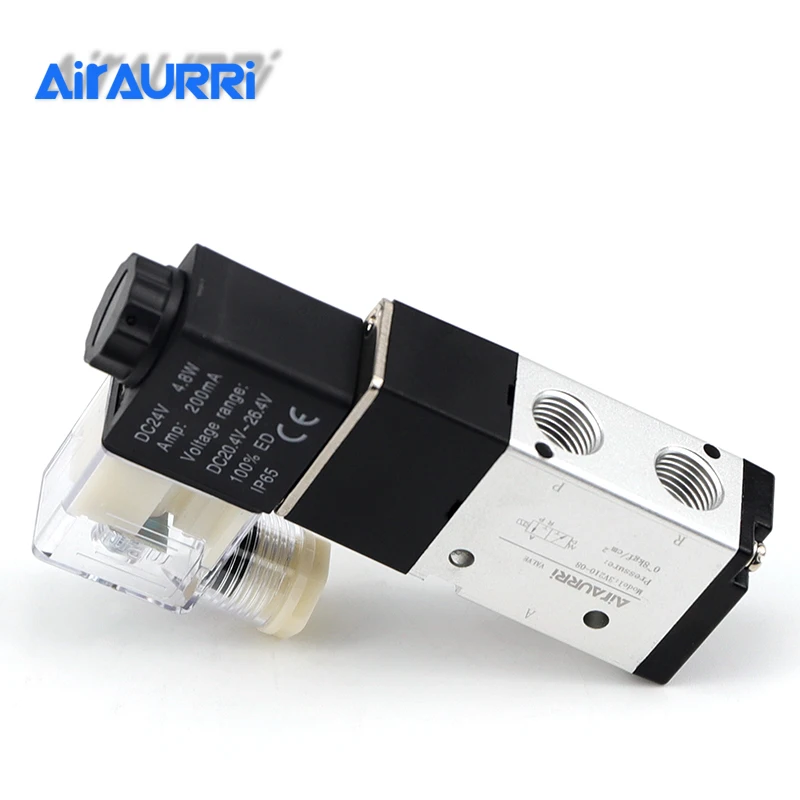 3V210-08 3 Way Port 2 Position 12V 24V 220V Pneumatic Air Solenoid Valve Electric Control Gas Magnetic Valve