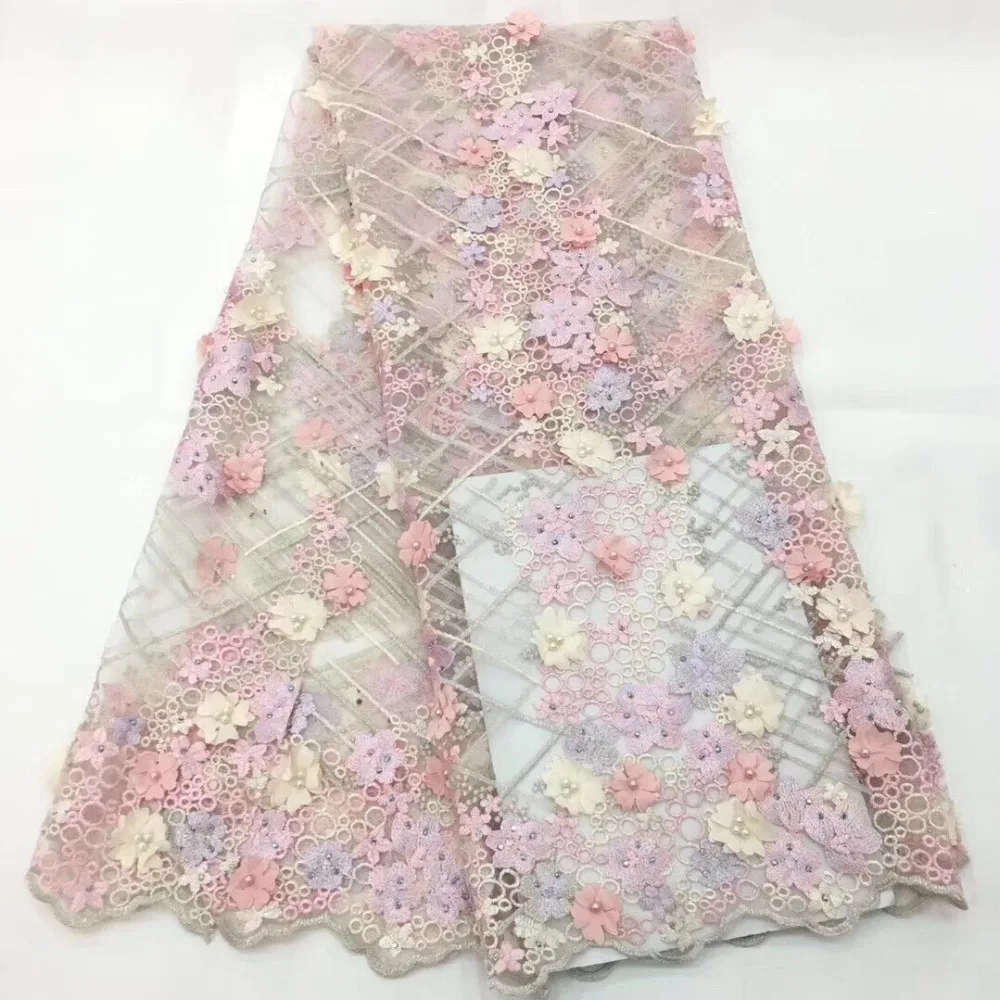 

2018 New arrival french lace bridal embroidered tulle lace fabric.latest nigerian african lace fabric for party dress