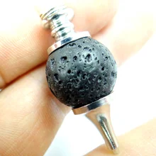 Натуральный камень, лава, бусина, вулканическая скала, ручная работа, целебная маятниковая подвеска, дюбинг, амулет, драгоценный камень, подвеска, ожерелье, ювелирное изделие, 1 шт