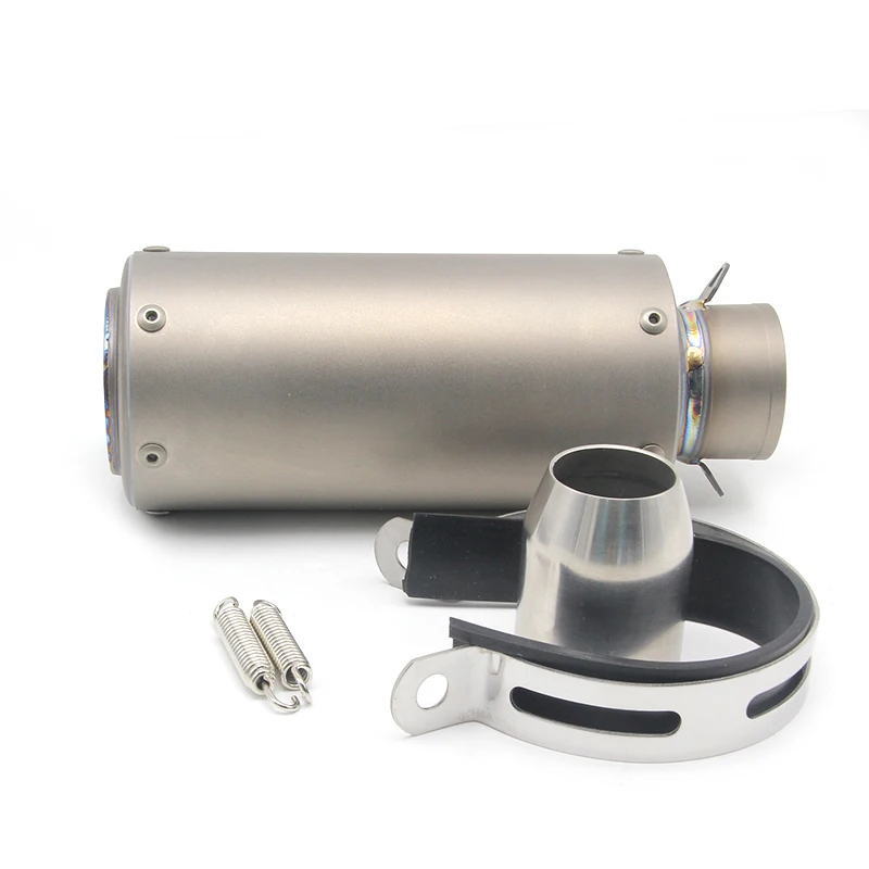 

ZSDTRP Universal 51mm Motorcycle SC Racing Project Exhaust Pipe Muffler with SC LOGO Titanium alloy R1 R3 R6 ER6N