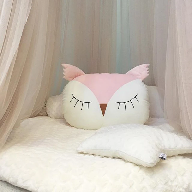Kids Sweet Owl Soft Pillow Plush Cartoon Cushion Baby Toys Cute Bed stuffed Sofa Comfortable ...