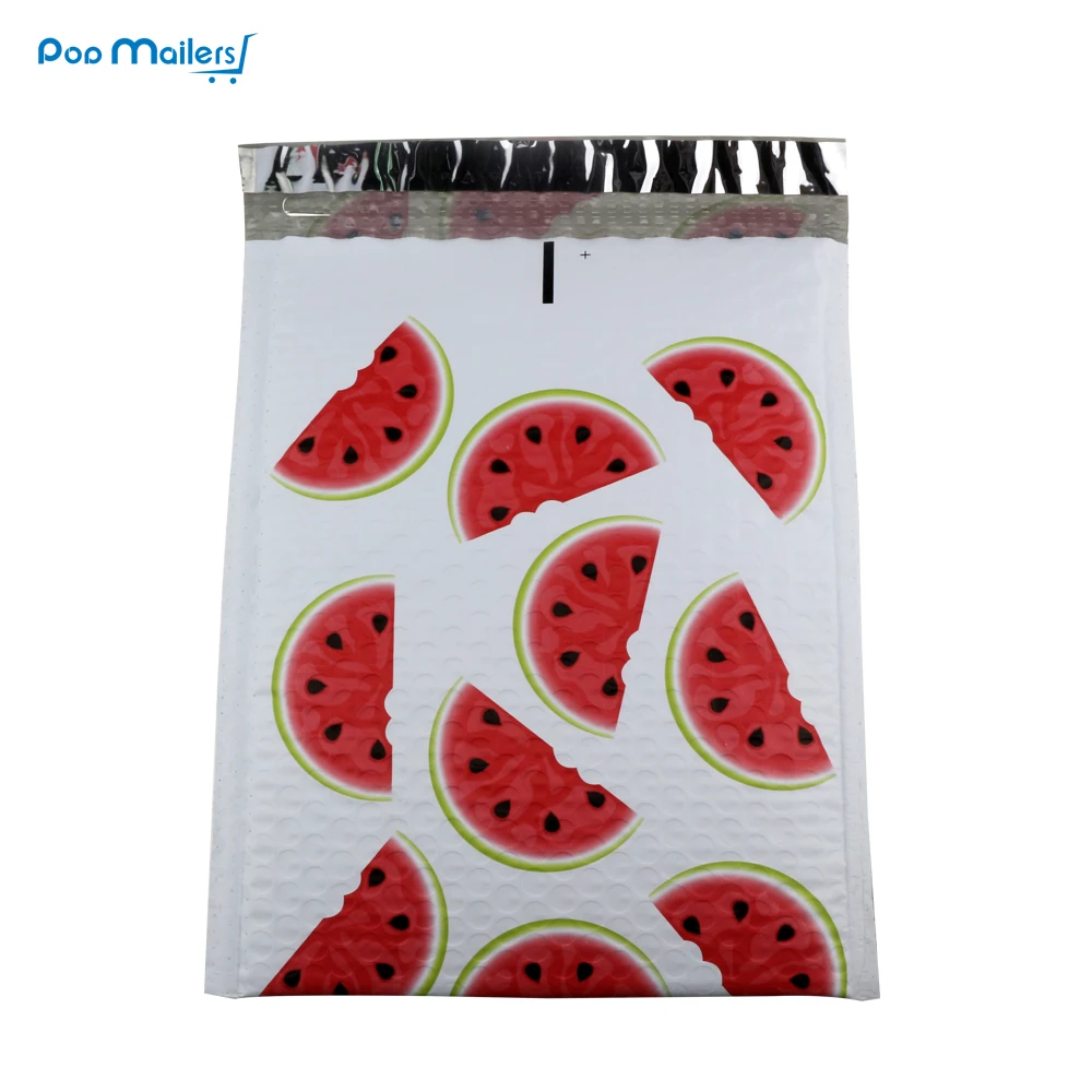 

10pcs 238*280mm Fruit Designer Poly bubble Mailers Shipping Envelopes Boutique Custom bubble Bags