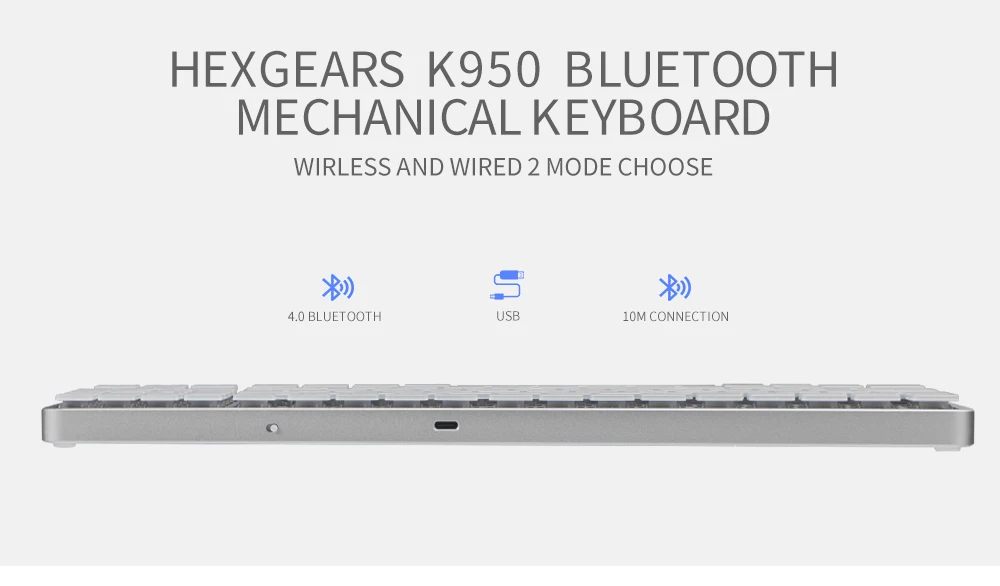 Hexgeards X1 Bluetooth клавиатура RGB подсветка клавишные колпачки из ПБТ переключатель kailh клавиатура Беспроводная портативная механическая клавиатура