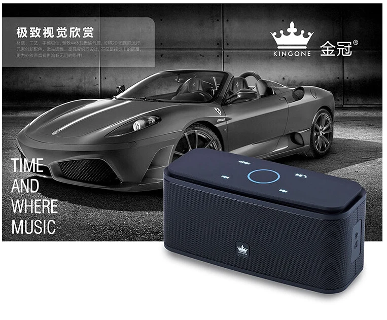 

Fashion Kingone F8 Multifunction Stereo Bluetooth Speaker,Super bass Sound Box with TF Car MP3 Player and Handsfree Loudspeaker