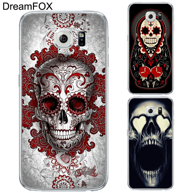 

DREAMFOX L238 Skull Design Soft TPU Silicone Case Cover For Samsung Galaxy Note S 5 6 7 8 9 10 10e Lite Edge Plus Grand Prime