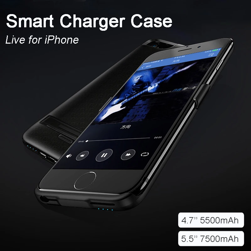 bilder für Ausgezeichnete Power Fall für iPhone 6,6 plus, 7,7 plus Tragbare Schlanke Backshell Drahtlose Lade Fall Externe Unterstützungsbatterie 4,7, 5.5inc bilder für Ausgezeichnete Power Fall für iPhone 6,6 plus, 7,7 plus Tragbare Schlanke Backshell Drahtlose Lade Fall Externe Unterstützungsbatterie 4,7, 5.5inc