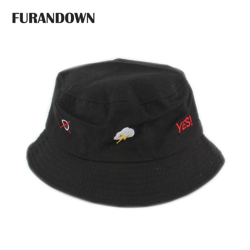 2019 الأسود دلو القبعات المرأة الصيف قبعة واقية من الشمس الرجال التطريز الهيب هوب غطاء دلو Gorro قبعة صياد 2019 الأسود دلو القبعات المرأة الصيف قبعة واقية من الشمس الرجال التطريز الهيب هوب غطاء دلو Gorro قبعة صياد